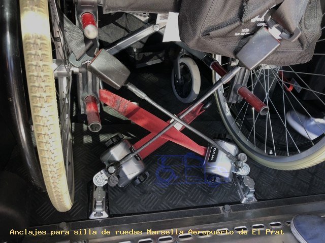 Sujección de silla de ruedas Marsella Aeropuerto de El Prat